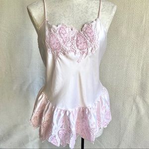 Victoria’s Secret VTG 70s 80s Pink Teddy Tutu Top